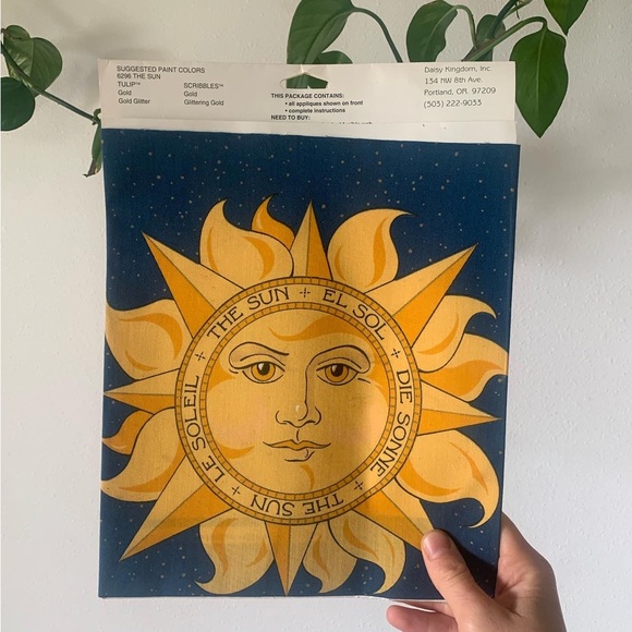Other - Daisy Kingdom New No-Sew Fabric Applique 6296 THE SUN